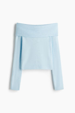 Jersey off-the-shoulder - H&m фото 3