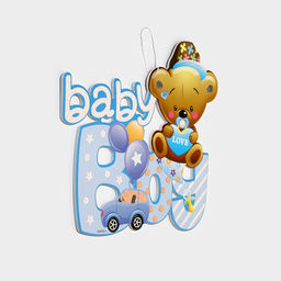 Украшение на гендер пати «Подвеска Baby Boy», 28.5×26 см, голубое