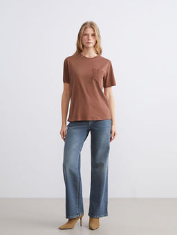 Wideleg Kad?n Jean Pantolon