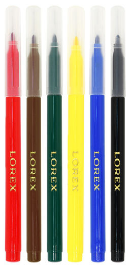Фломастеры 6цв. LOREX ERGO-GRIP COCKTAIL KITTENS, с трехгранным захватом, картонная упаковка - 1000 деталей фото 3