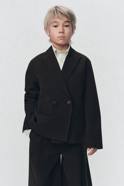 BLAZER TRAJE CRUZADA SOSHIOTSUKI x ZARA / Marr?n / Topo