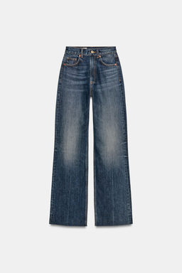 TRF WIDE-LEG HIGH-WAIST FULL LENGTH JEANS - Zara фото 23