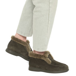 Женские высокие лоферы TENDANCE Артикул 3579022, хаки