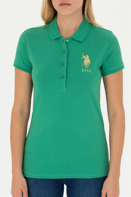 Женская зеленая базовая футболка - U.s. polo assn фото 6