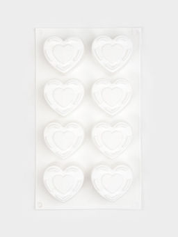 Набор кондитерский Доляна, 2 предмета: форма для муссовых десертов 29.5?17?4.3 см, молд 6.7?3.3 см  фото 4