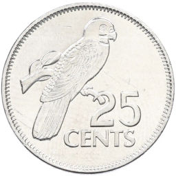 Монета 25 центов 2012 года Сейшелы