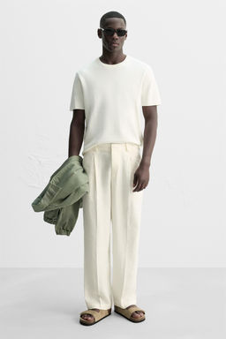 DOUBLE STRAP LEATHER SANDALS - Zara фото 3