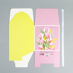 Коробка складная 8 марта, 18 х 18 х 18 см - Дарите счастье фото 4