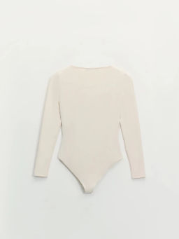 Боди с длинным рукавом и V-образным вырезом / Zarina