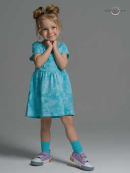 Платье Лето зайцы варенка бирюза - Sovalina фото 8