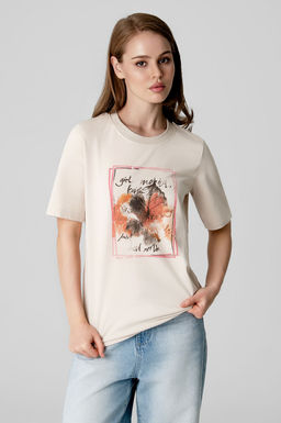 Арт. 31158 Футболка женская 44-52 (5 шт) Цвет:бежевый