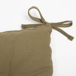 Подушка на стул «Этель» Kitchen, 42×42 см, зелёная