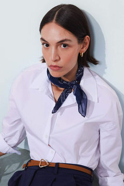 Oversize Genis Kal?p Poplin Uzun Kollu Gomlek - Defacto фото 6