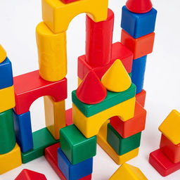 Кубики детские, пластиковые, цветные, 36 штук, 6 х 6 см - Соломон фото 9