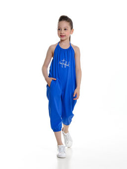 Комбинезон трикотажный с открытой спинкой UD 7579 василек