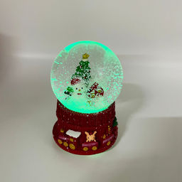 Новогодний декор - Снежный шар 13 см (стекло, свет, музыка) в ассортименте - Ип лебедев о.ю фото 8