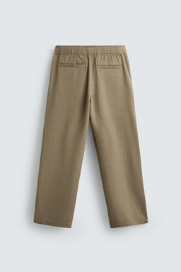 PANTAL?N RELAXED FIT ESTRUCTURA / Tostado - Zara фото 8