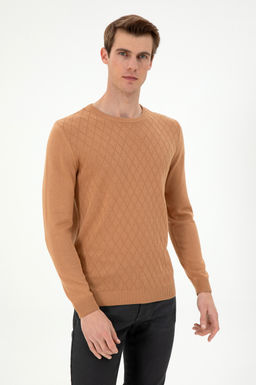 Мужской светло-коричневый свитер Неожиданная скидка в корзине - U.s. polo assn фото 3