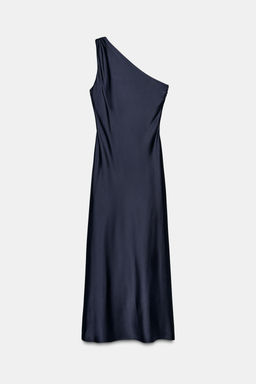 ASYMMETRIC SATIN MIDI DRESS - Zara фото 6