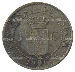 1 сентимо 1906 года Испания