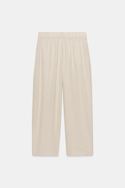 PANTAL?N TOBILLERO GOMA / Crudo medio - Zara фото 5