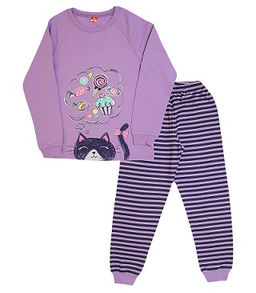 CAK 5311 Пижама для девочки, сиреневый