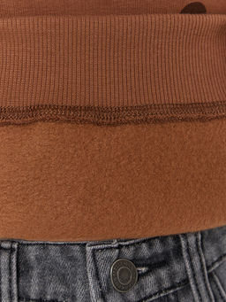 Свитшот для девочек коричневый