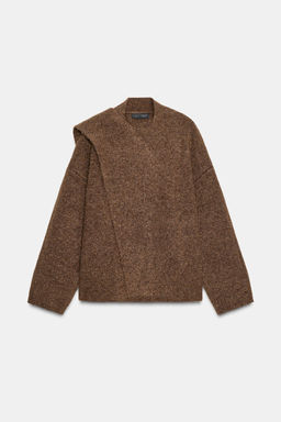 CARDIGAN WITH SCARF DETAIL - Zara фото 5