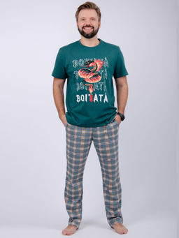 Пижама Фаер, трикотаж - Малина фото 8