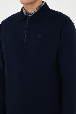 Erkek Lacivert Sweatshirt