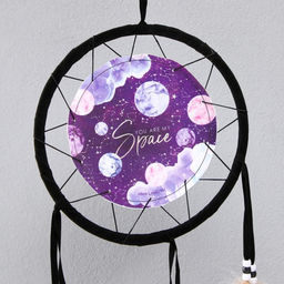 Ловец снов амулет «Космос - You are my space», d=20 см