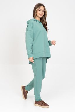 Брюки Футер 2-х нитка шалфей - Solo mio фото 3