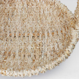 Корзина плетёная для хранения, ротанг, кукурузное волокно, светлая, набор 3 шт.