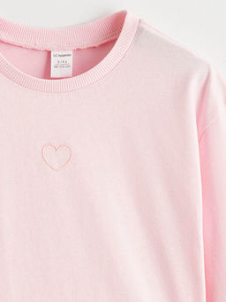 Bisiklet Yaka Nak??l? K?z ?ocuk Ti??rt