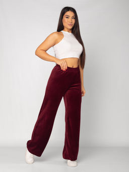 Брюки женские велюровые ПАЛАЦЦО БОРДО - Domtrik Домашний трикотаж фото 2