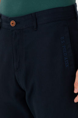 Мужские темно-синие брюки из плотной ткани - U.s. polo assn фото 11