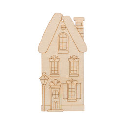 Заготовка для декорирования Mr. Carving ВД-1263 Подвеска Домик фанера 0.3 см 01 Домик 4.5*9