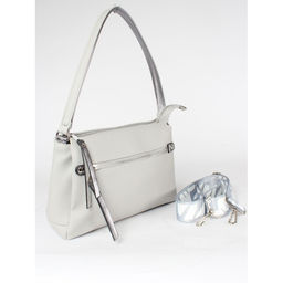 Сумка женская искусственная кожа ADEL-201/1в/ММ, 3отд, плеч/рем-стропа, серый св флотер 259829