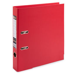 Expert Complete Регистратор PVC, 2-х стороннее покрытие, мет.уг. 50 мм 10 шт. Premier A4 арочный механ. лён красный ЕС100261004