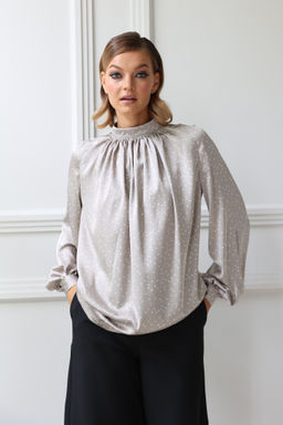 Блузка со сборкой по переду - Looklikecat фото 2