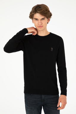 Мужской черный базовый свитер Неожиданная скидка в корзине - U.s. polo assn фото 3
