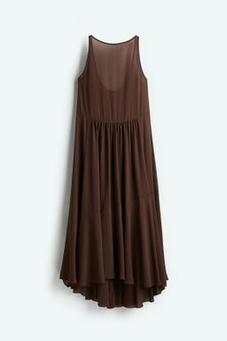 Vestido largo de gasa