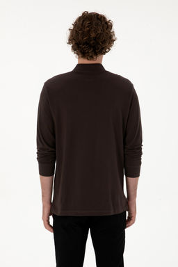 Erkek Koyu Kahverengi Basic Sweatshirt Sepette S_rpriz _ndirim - U.s. polo assn фото 12