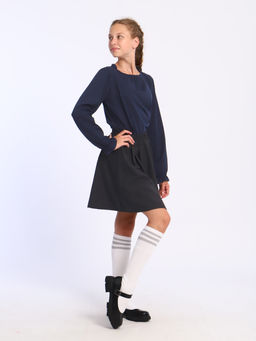 Лонгслив Анечка серо-голубой Ладошки  фото 41