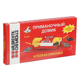 Клеевая ловушка для мышей, домик, 5 шт