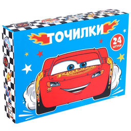 Цена за 24 шт. Точилка пластиковая, «Машинки»