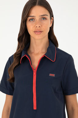 U. S. Polo Assn / Женское темно-синее тканое платье - U.s. polo assn фото 2