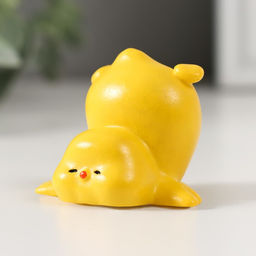 Цена за 4 шт. Фигурка полистоун Птенчик, 3?3?4.5 см, МИКС