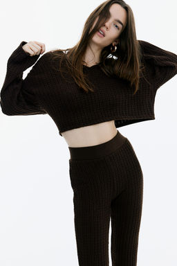 Jersey oversize efecto punto trenzado - H&m фото 3