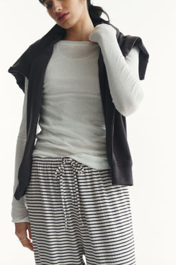 Pantal?n de canal? con cord?n de ajuste - H&m фото 7